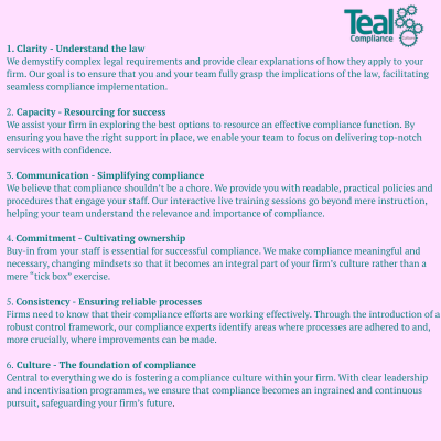 Teal Compliance six Cs of Compliance