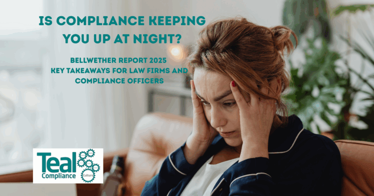 Compliance tops the list of concerns small law firms have further to the Bellwether Report 2025. Teal Compliance explain the key takeaways