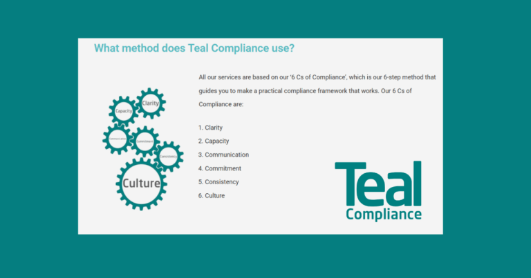 The six Cs of Compliance in law firms by Teal Compliance